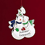 Lenox 2008 Our First Christmas Together Snow Couple Ornament: Romantic Gift